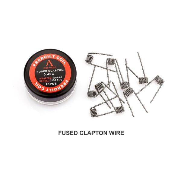 Fused-Clapton_Prebuilt_Coils Rofvape Fused Clapton Coils 0,45 Ohm Wicklungen 10 Stück