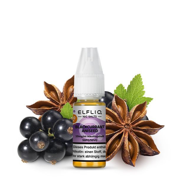 Elfliq Blackcurrant Aniseed Nic Salt Liquid Elfliq Blackcurrant Aniseed Nic Salt Liquid
