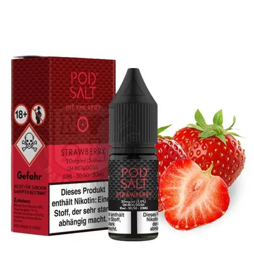 Podsalt-Strawberry Pod Salt Strawberry Nic Salt Liquid