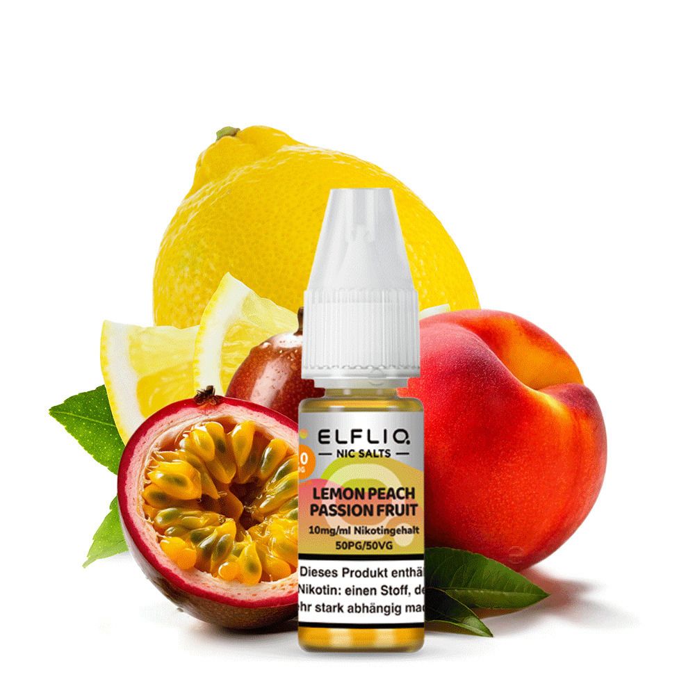 Elfliq Lemon Peach Passion Fruit Nic Salt Liquid