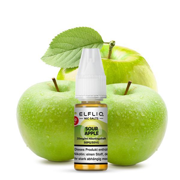 Elfliq Sour Apple Nic Salt Liquid Elfliq Sour Apple Nic Salt Liquid