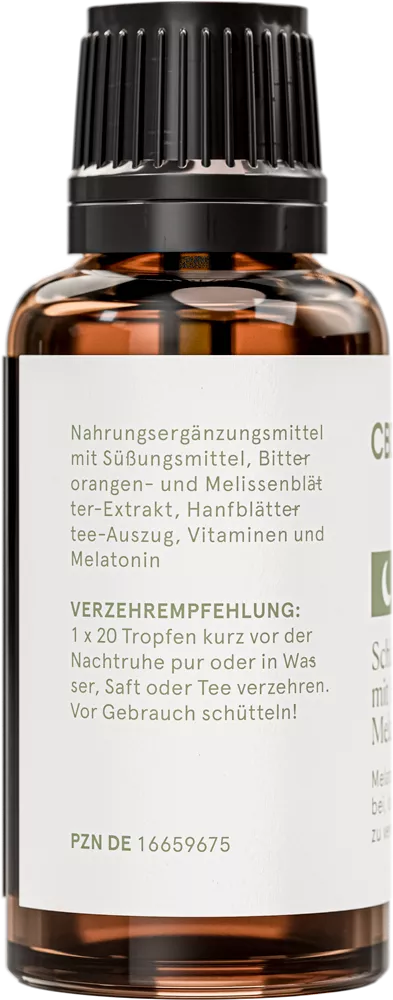 CBD Vital Schlaftropfen mit Hanf und Melatonin 30ml