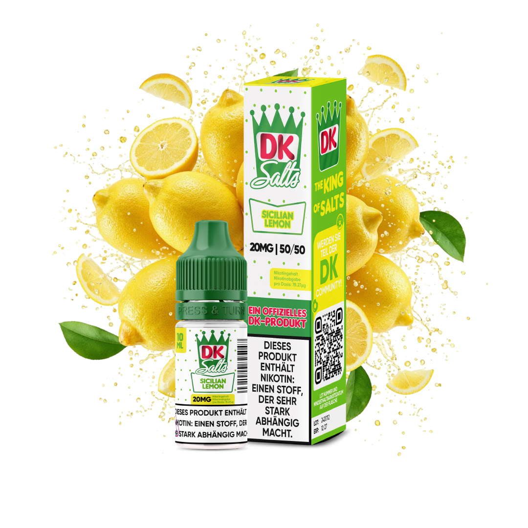 DK Salts Sicilian Lemon Nicsalt Liquid für E-Zigaretten