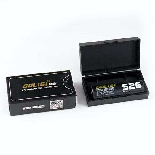 Golisi S26 18650 Lithium Ionen Akku mit Transportbox