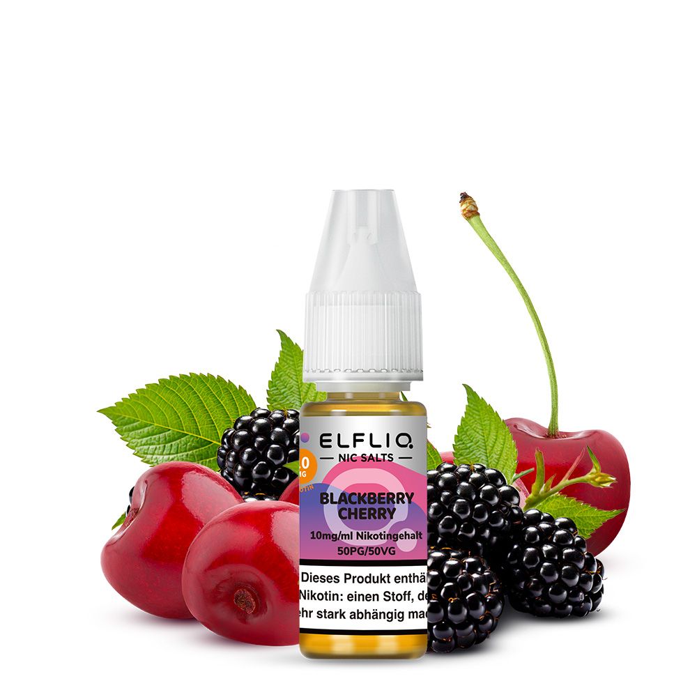 Elfliq Blackberry Cherry Nic Salt Liquid