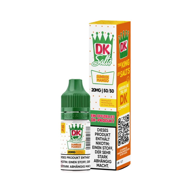 DK Salts Sunrise Mango Nicsalt Liquid für E-Zigaretten