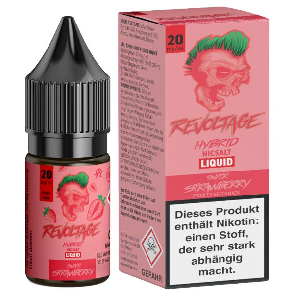 Revoltage Super Strawberry Nicsalt Liquid Revoltage Super Strawberry Nicsalt Liquid