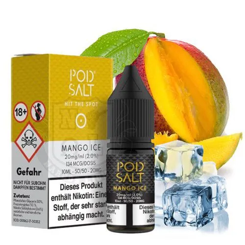 Pod-Salt-Mango-Ice Pod Salt Core Mango Ice Nic Salt Liquid