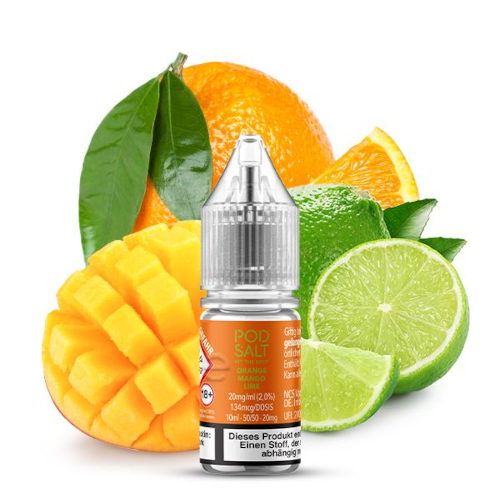 Pod Salt X Orange Mango Lime Nic Salt Liquid