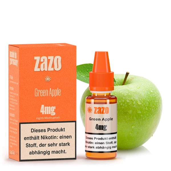 zazo-classics-liquid-green-apple-4mg-2 Zazo Green Apple 10ml Liquid