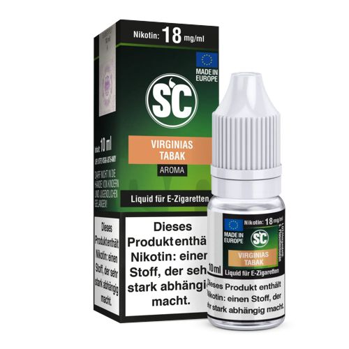 SC Liquid Virginias Tabak 10ml SC Liquid Virginias Tabak 10ml