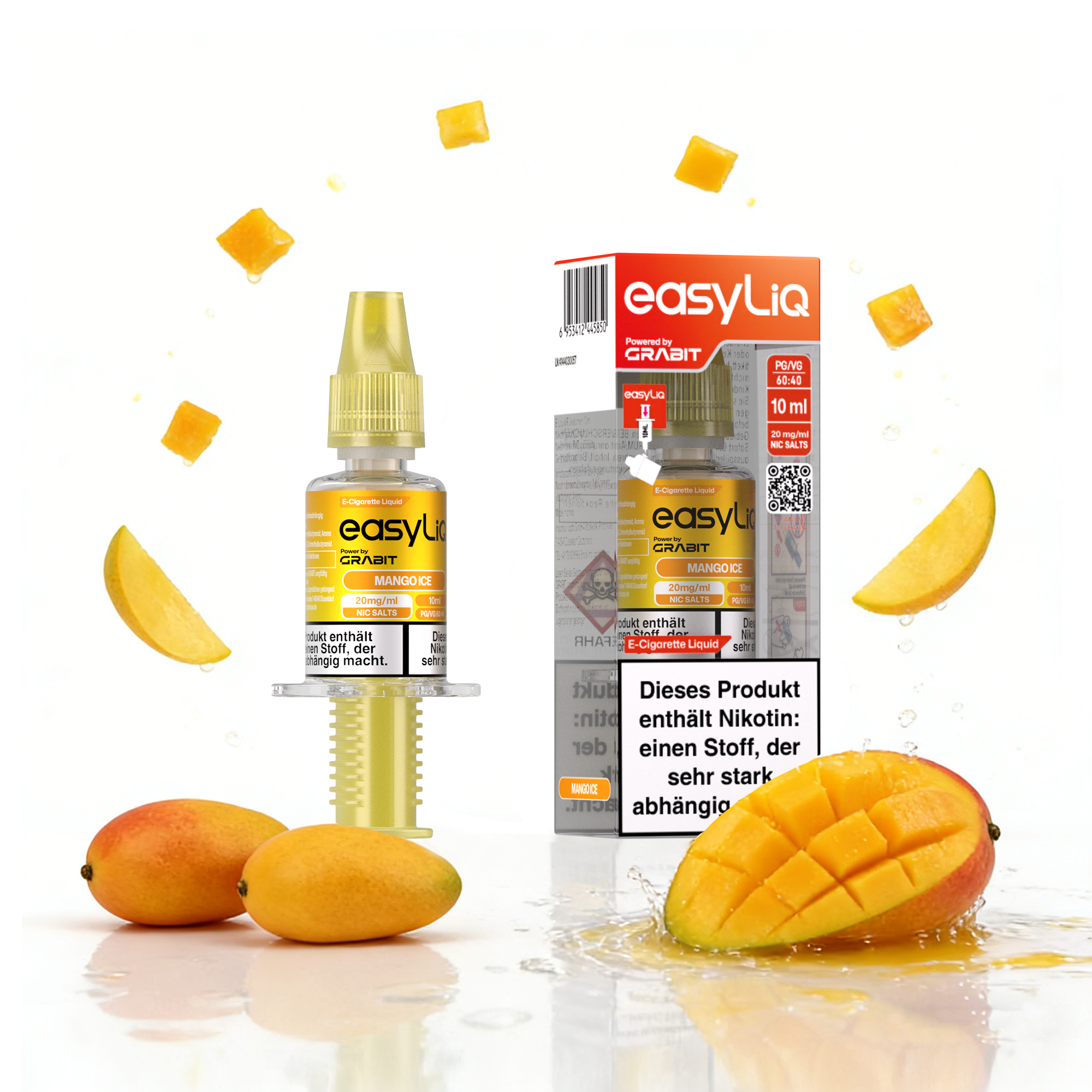Grabit EasyliQ Mango Ice 10ml 20mg Nicsalt Liquid für E-Zigaretten