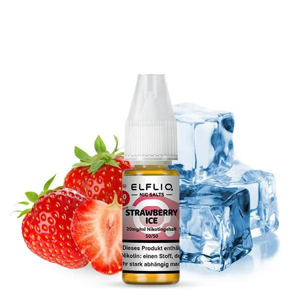 Strawberry-Ice Elfliq Strawberry Ice Nic Salt Liquid