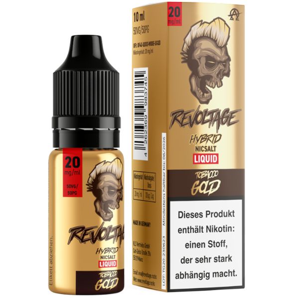 Revoltage Tobacco Gold Nicsalt Liquid Revoltage Tobacco Gold Nicsalt Liquid