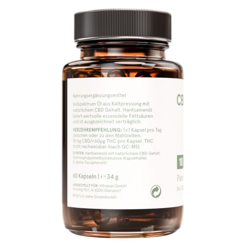 CBD Vital Kapseln Pure CBD 18 (10%) 