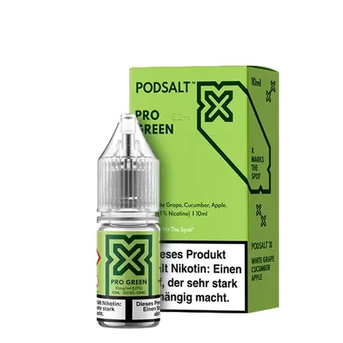 Podsalt-pro-green Pod Salt White Grape Cucumber Apple Nic Salt Liquid