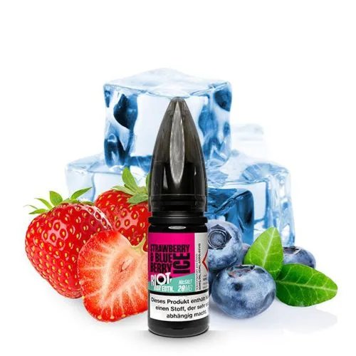 Riot Bar Edition Strawberry Blue Berry Ice Nic Salt Liquid